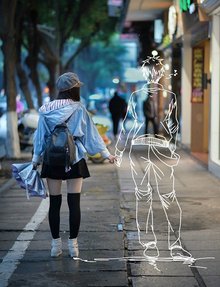 美女约会二次元男友