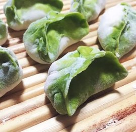 菠菜柳叶饺