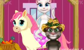 汤姆猫照顾小马