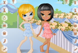 可爱的卖花女孩