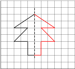 画出图形的另一半,使它成为一个轴对称图形_3