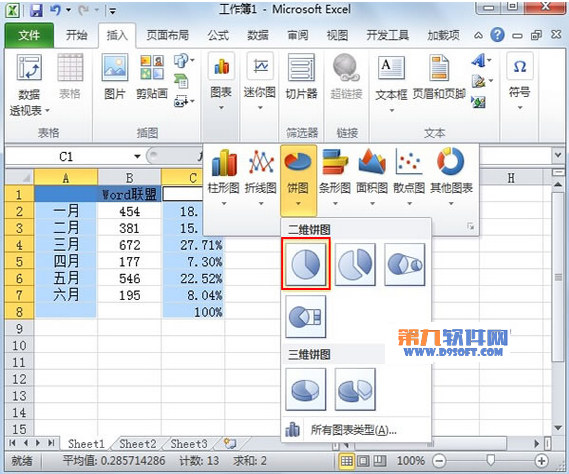 Excel教程 制作半圆饼状图的方法_360问答