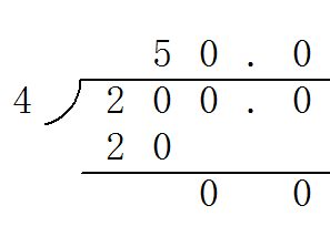 20除以0.4的坚式计算算式怎么列_360问答