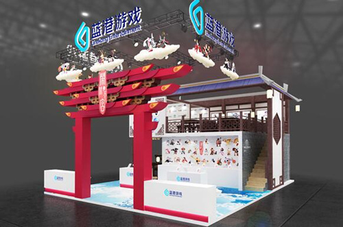 雕梁画柱古色生香  蓝港互动展台设计曝光