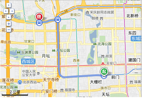 求助去北京动物园-中国科技馆做地铁的线路?我