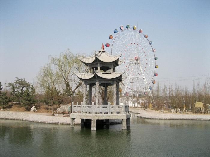 淄博玉黛湖公园图片