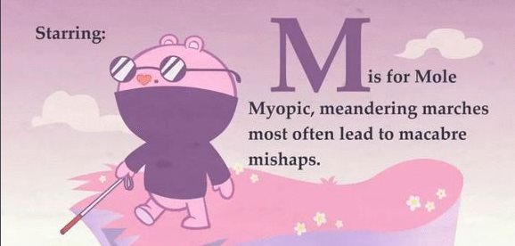 名字来源 mole(鼹鼠/痣/间谍) 性别 男 中文昵称 盲人,瞎子,盲美人